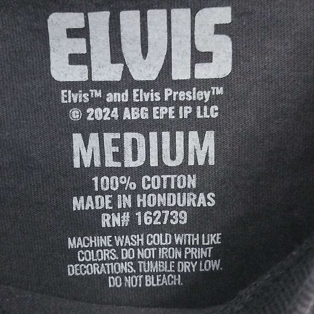 Men's Elvis Presley Blue Hawaiian Graphic Crew Neck Tee Shirt 🌺 - Picture 5 of 6